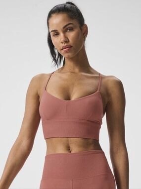 ALO Yoga SET High-Rise Leggings Small & Matching Bra Set in Rust Medium